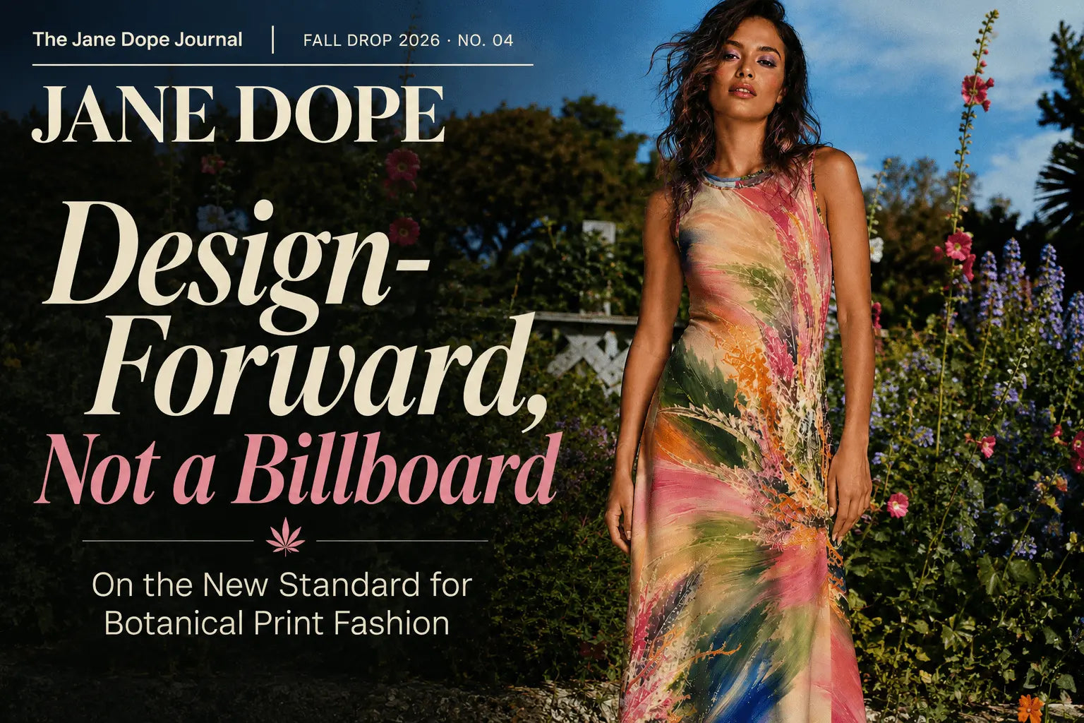 Design-Forward, Not a Billboard - JANE DOPE