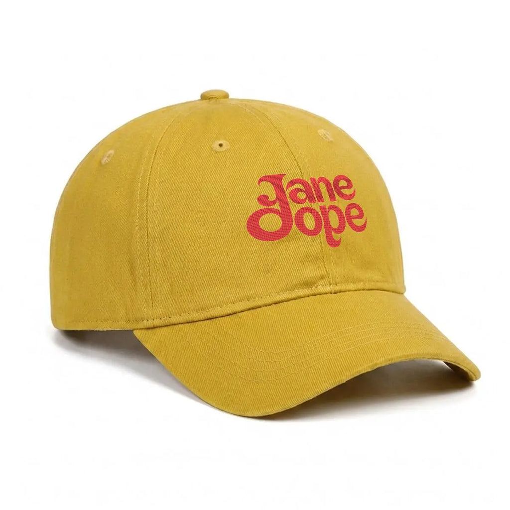 Embroidery Soft-Crown Flat Cap Yoycol