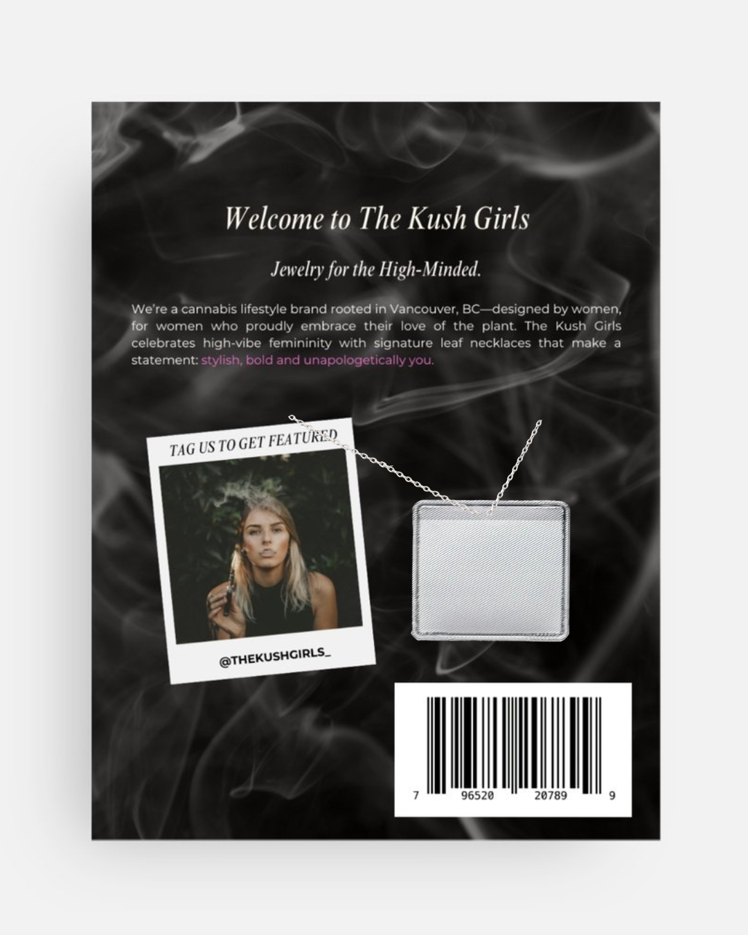 SILVER CANNABIS LEAF NECKLACE The Kush Girls