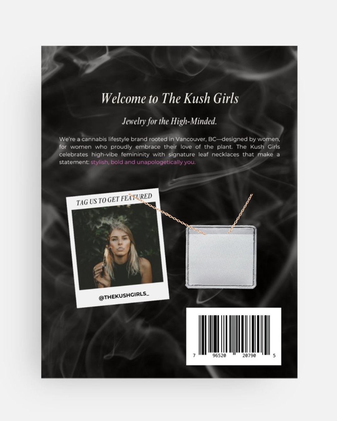 ROSE GOLD LEAF NECKLACE The Kush Girls