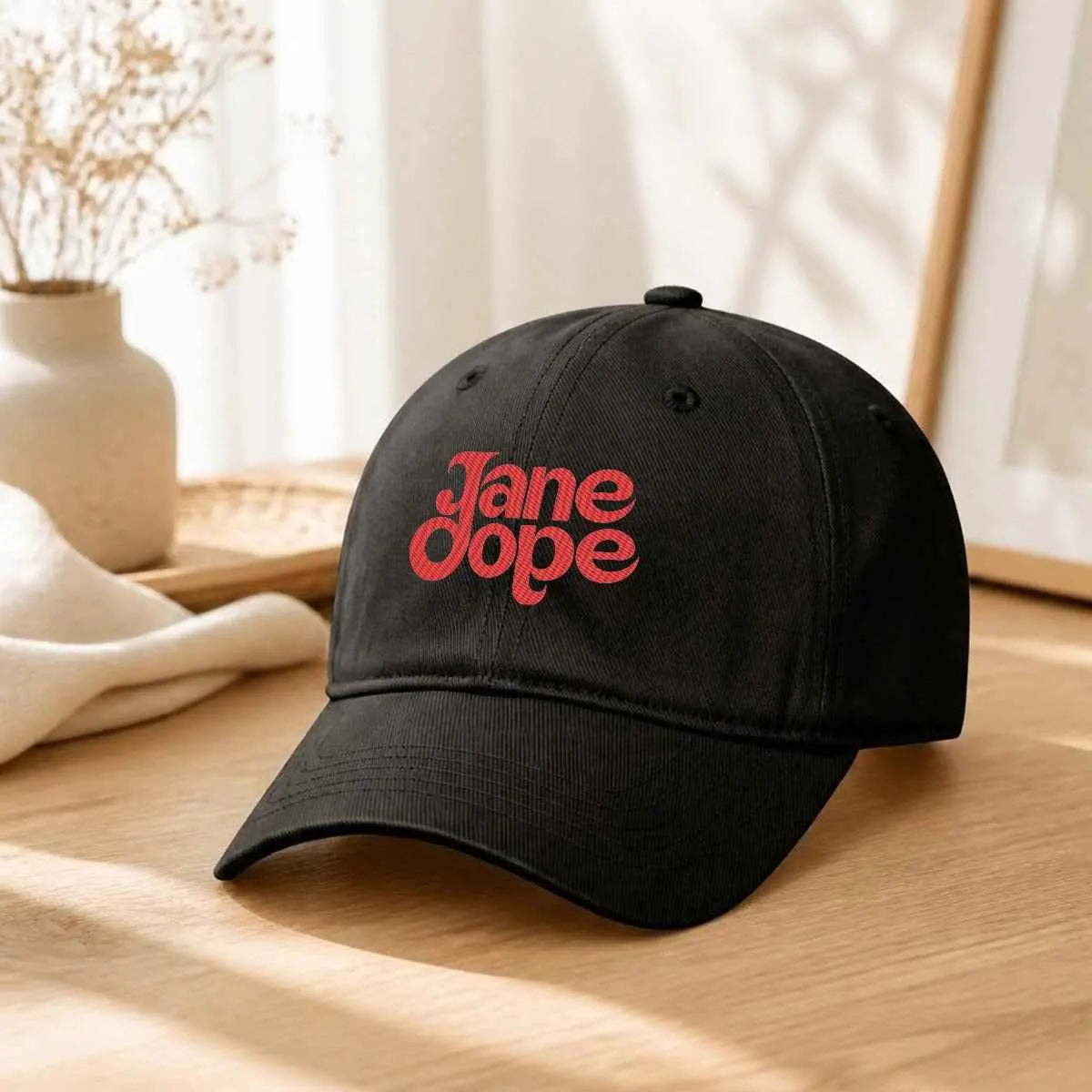Embroidery Soft-Crown Flat Cap