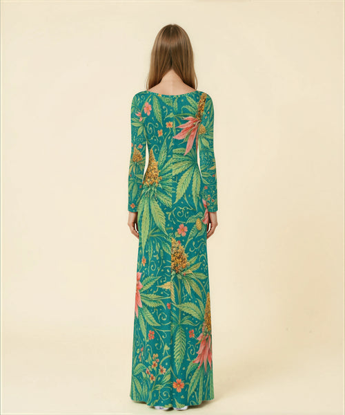 Kush Velvet Shine Maxi Dress