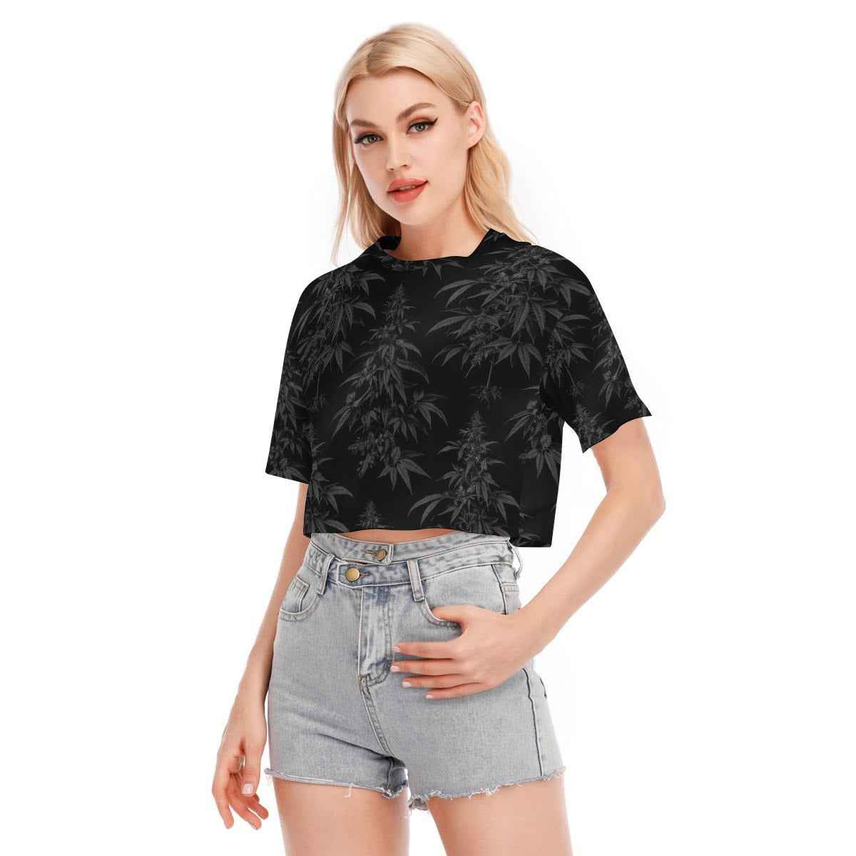 Black Widow Cropped T-shirt | 190GSM Cotton