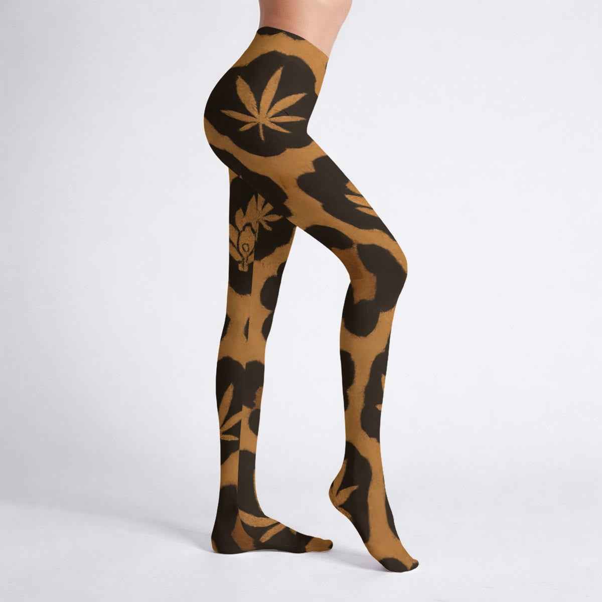Leopard High-Stretch Pantyhose