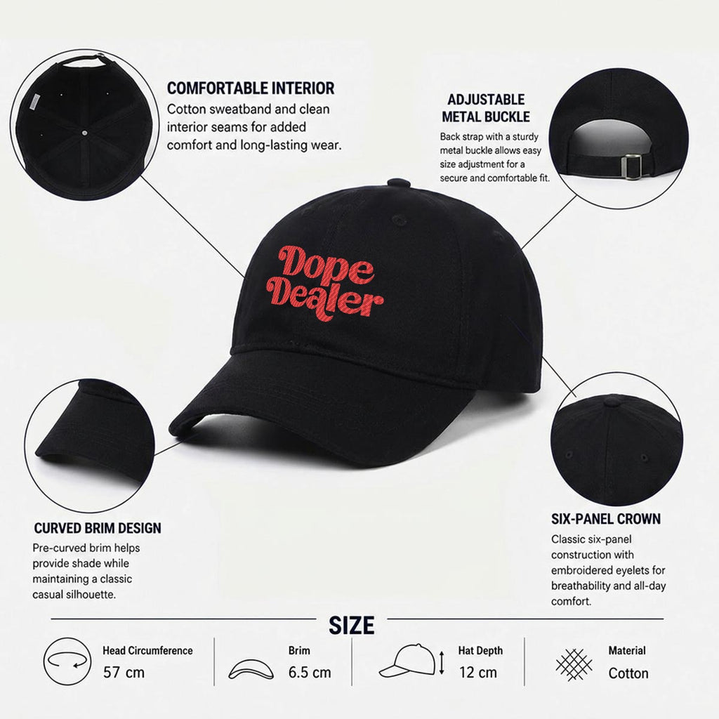 Embroidery Soft-Crown Flat Cap Yoycol