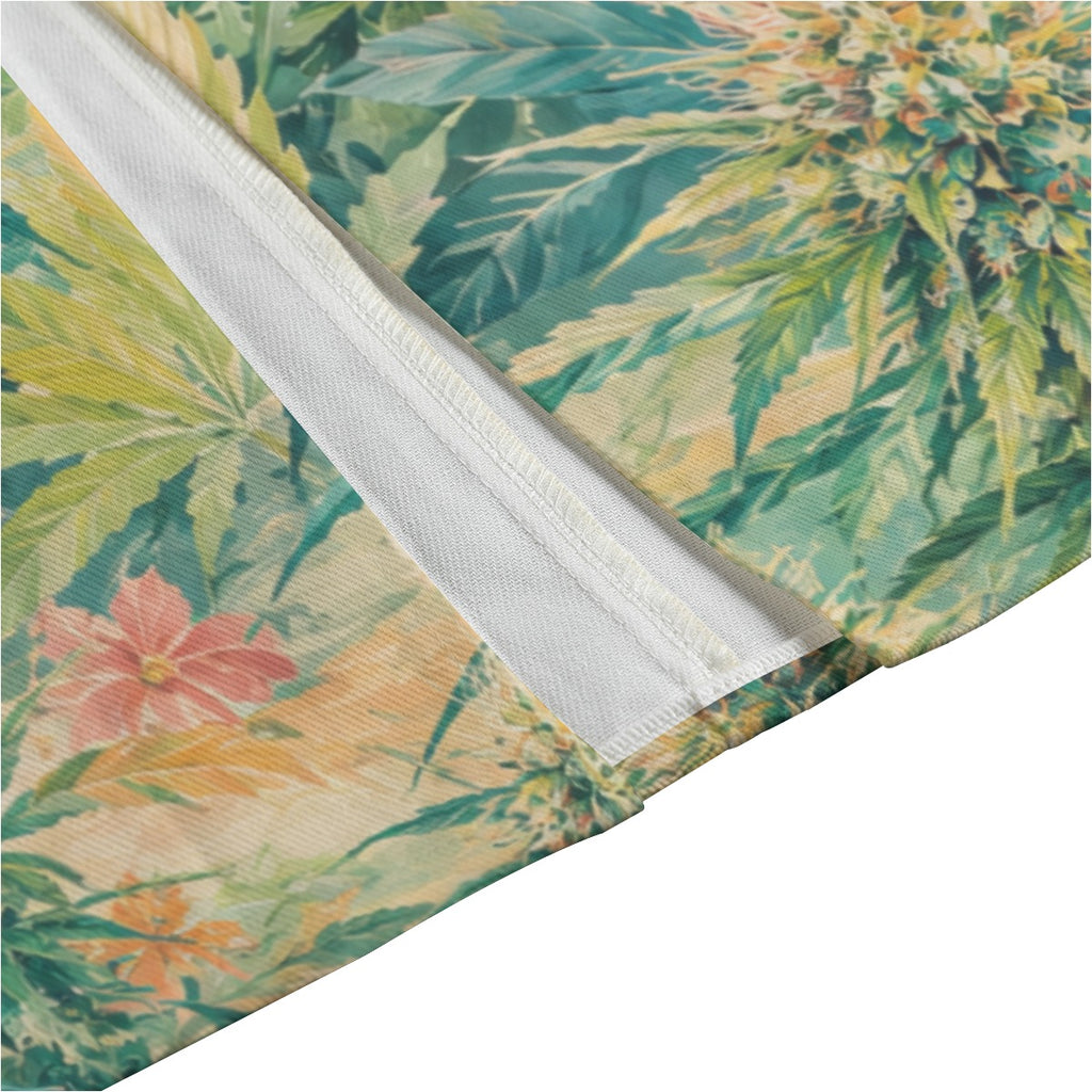 Ganja Breeze Mid-slit Skirt — waistband detail