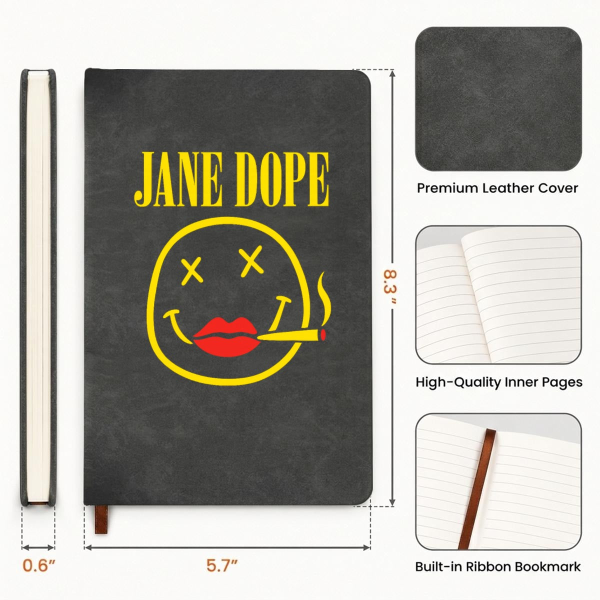 Nirvana Dope Notebook — spine and back cover