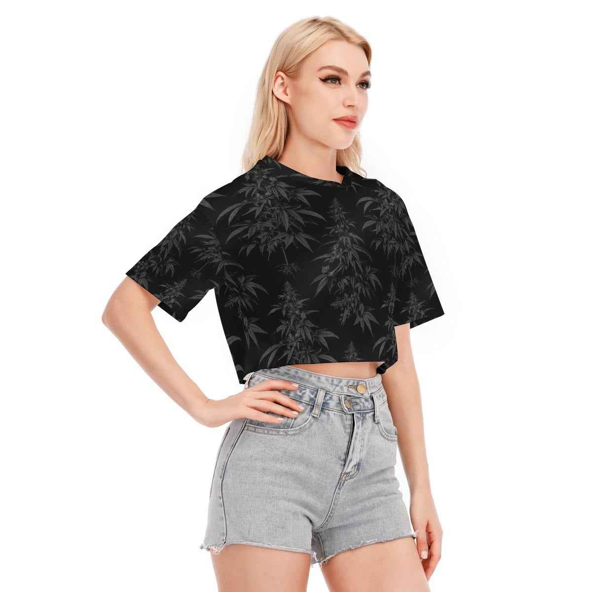 Black Widow Cropped T-shirt | 190GSM Cotton