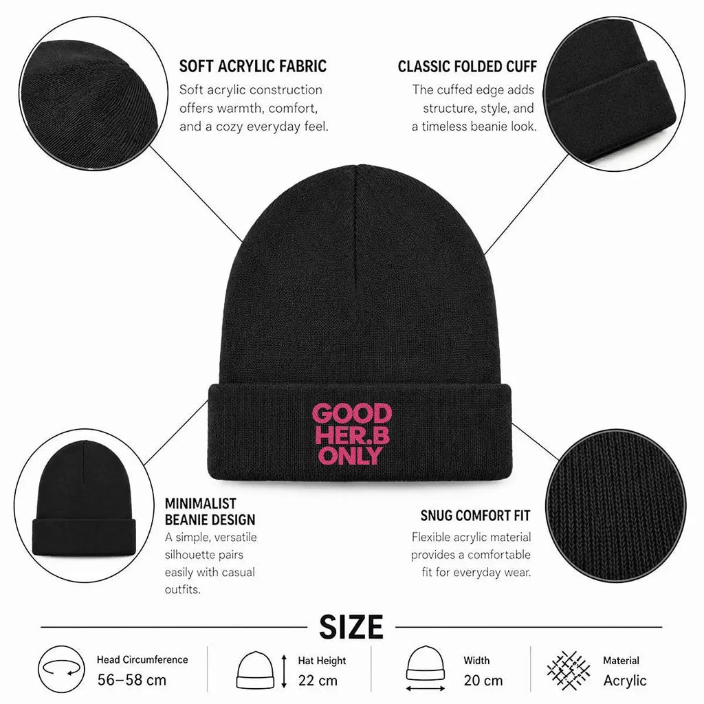 Embroidered Knit Beanie Yoycol
