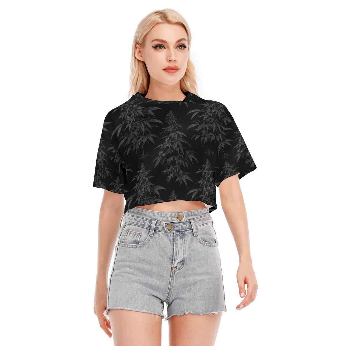 Black Widow Cropped T-shirt | 190GSM Cotton