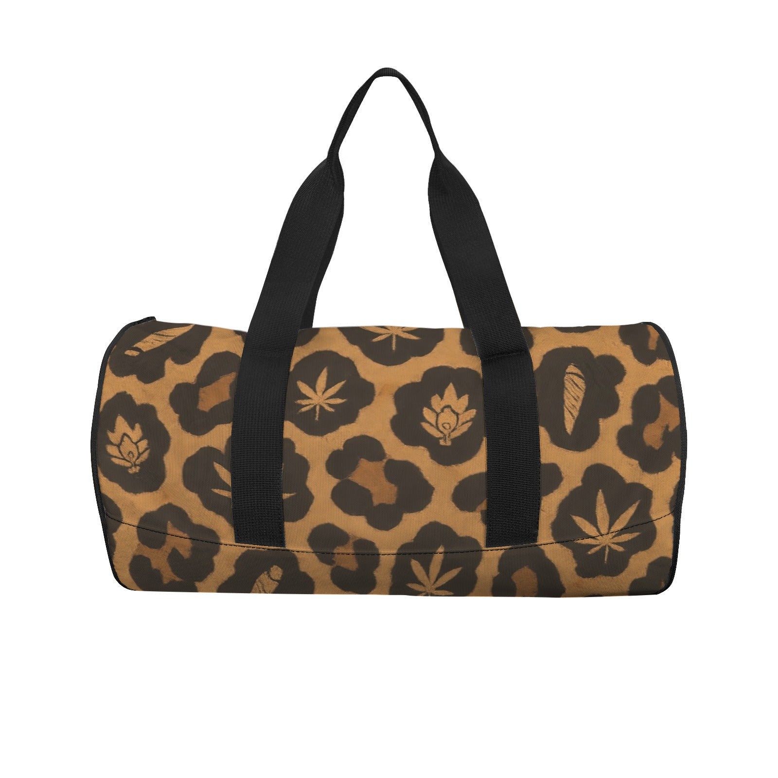 Jane Dope Leopard Duffle — all-over leopard print duffle bag