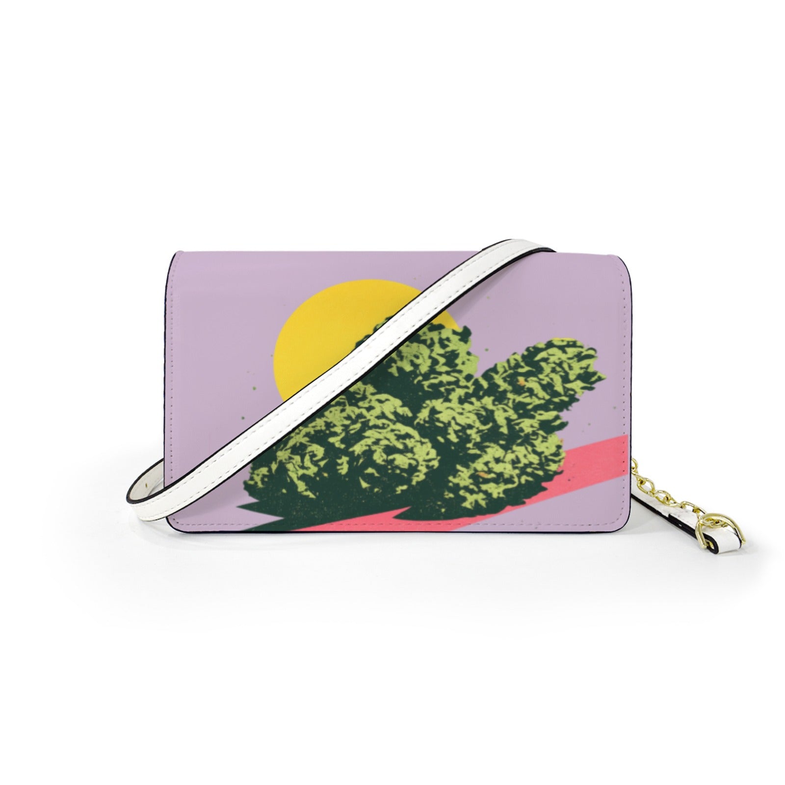 The Nugz Sesh Mini Chain Bag — front view with chain strap