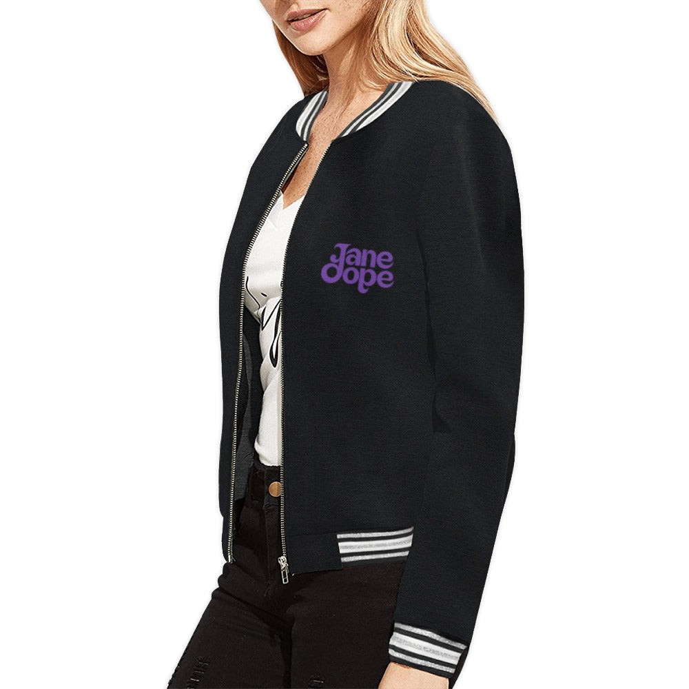 Film Bomber Jacket All Over Print Bomber Jacket for Women (Model H21)