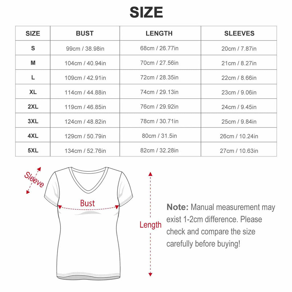 Putcci V neck T women's T shirt