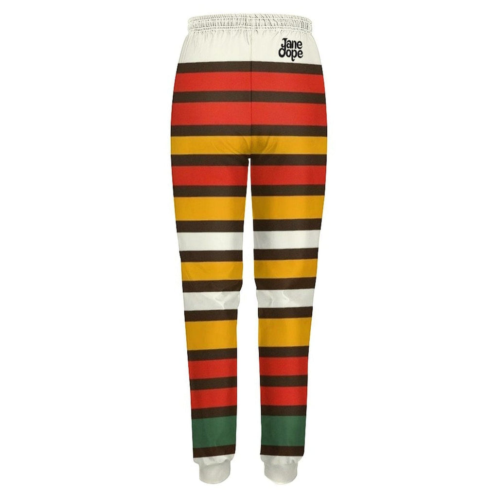 56 HOPE print sweat pants, hem and cuff detail