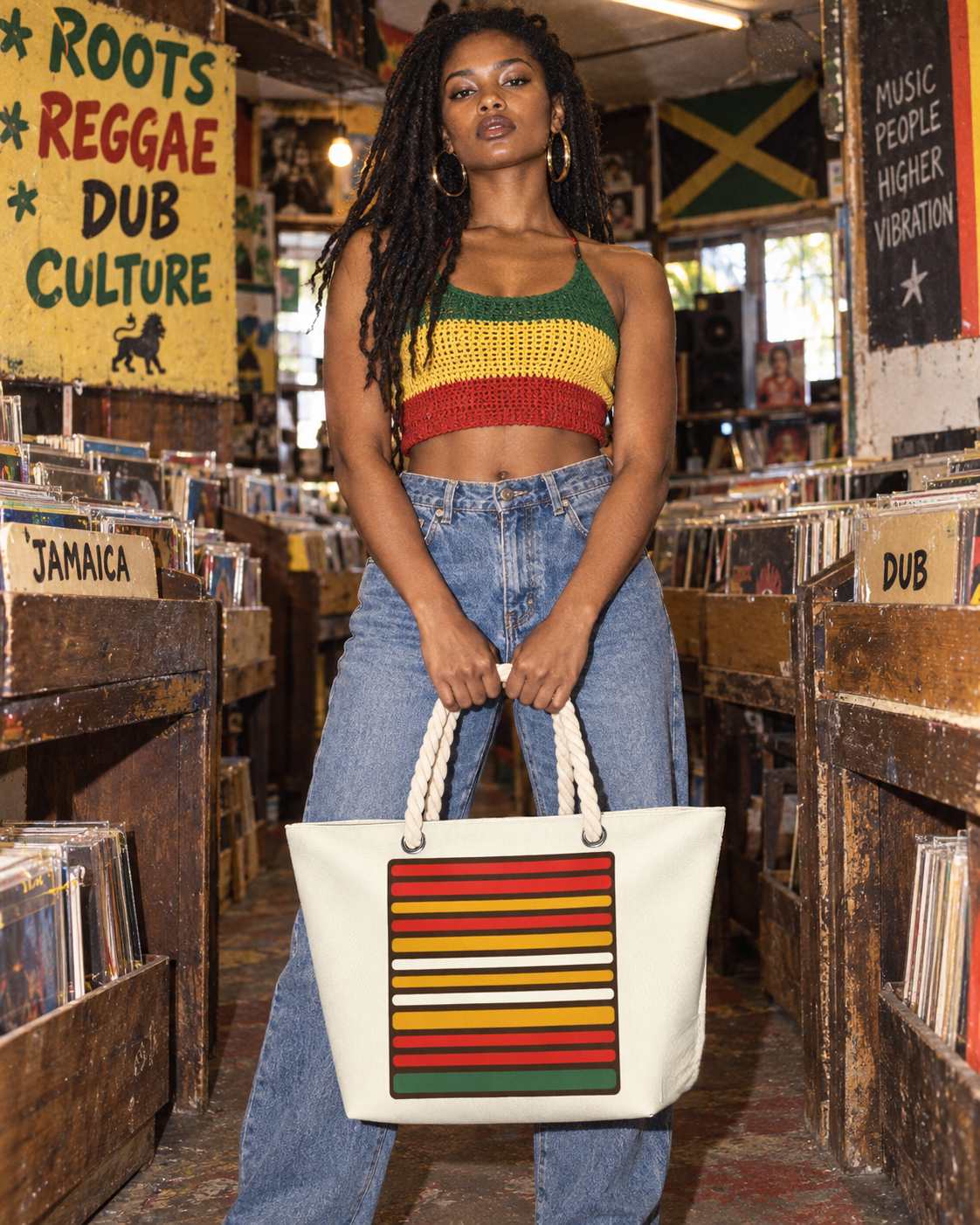 56 HOPE Hemp Rope Tote Bag Artsadd