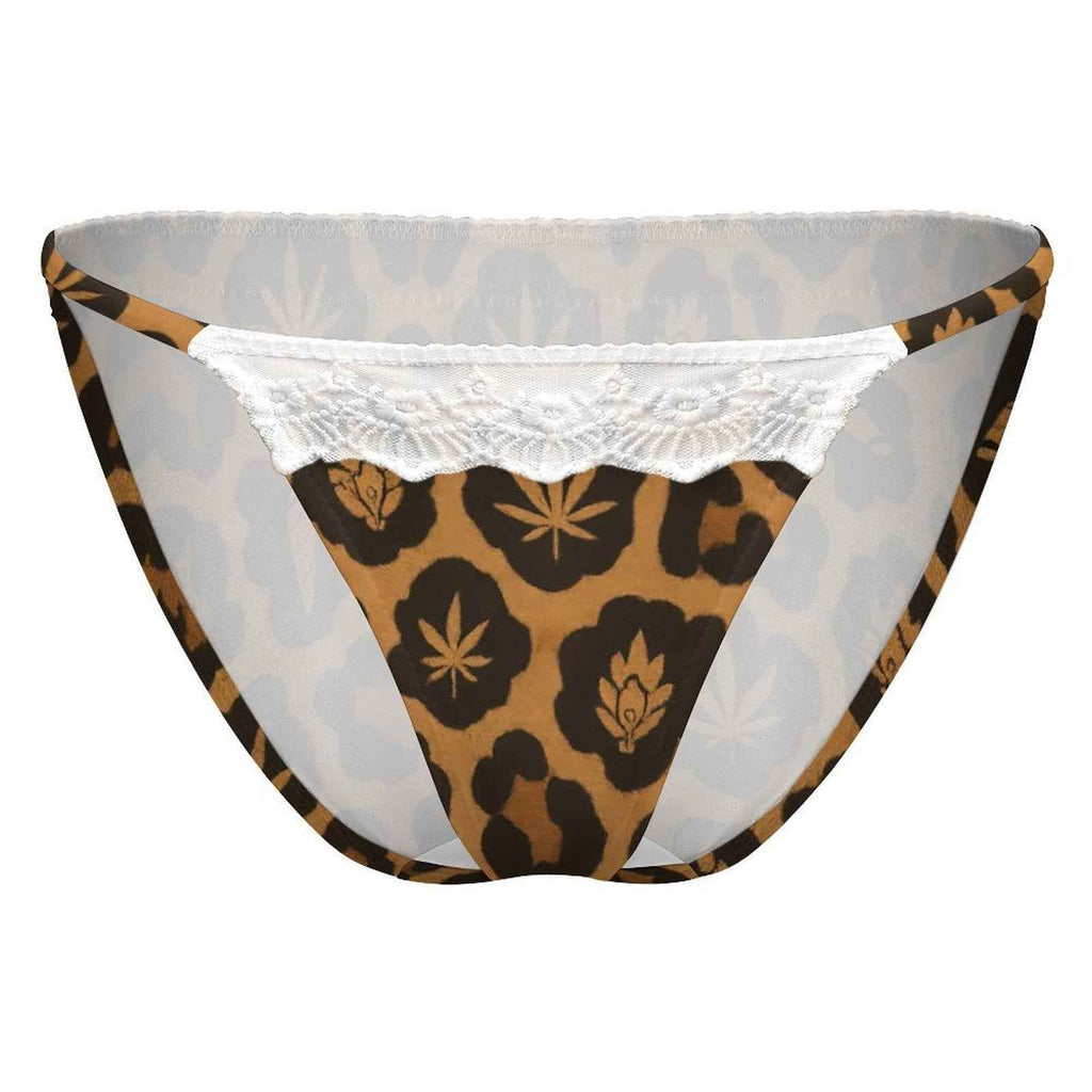Leopard Lace Trim Undies