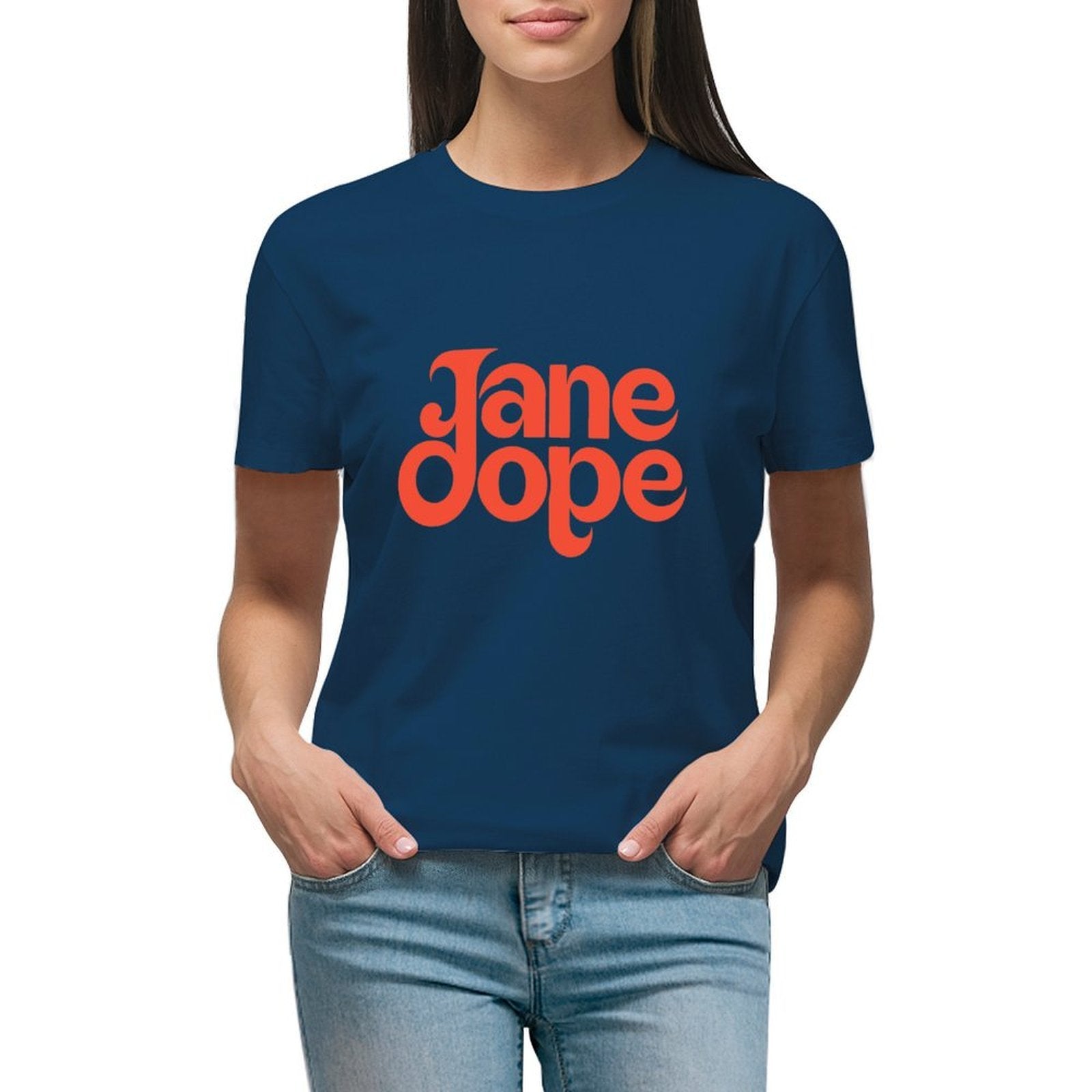 Jane Dope Women's T Plus Sized — navy colourway