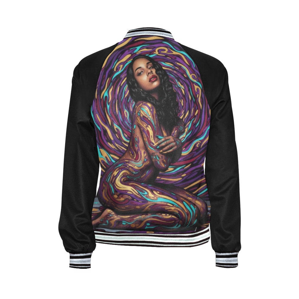 Film Bomber Jacket All Over Print Bomber Jacket for Women (Model H21)