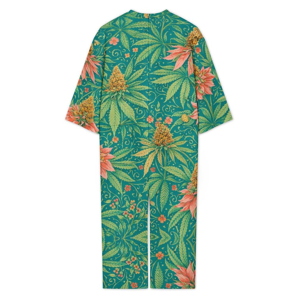 Kush 3/4 Sleeve Jumpsuit — back view