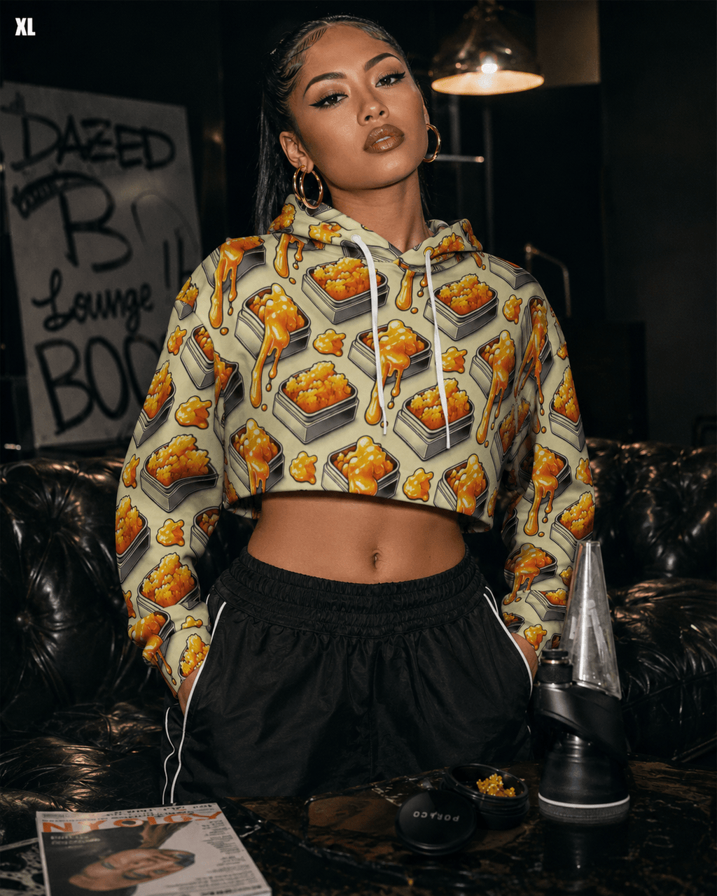 710 crop hoodie Artsadd