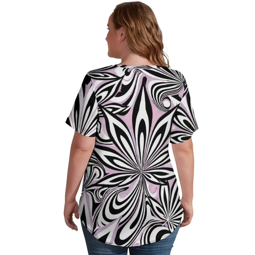 Putcci V neck T women's T shirt