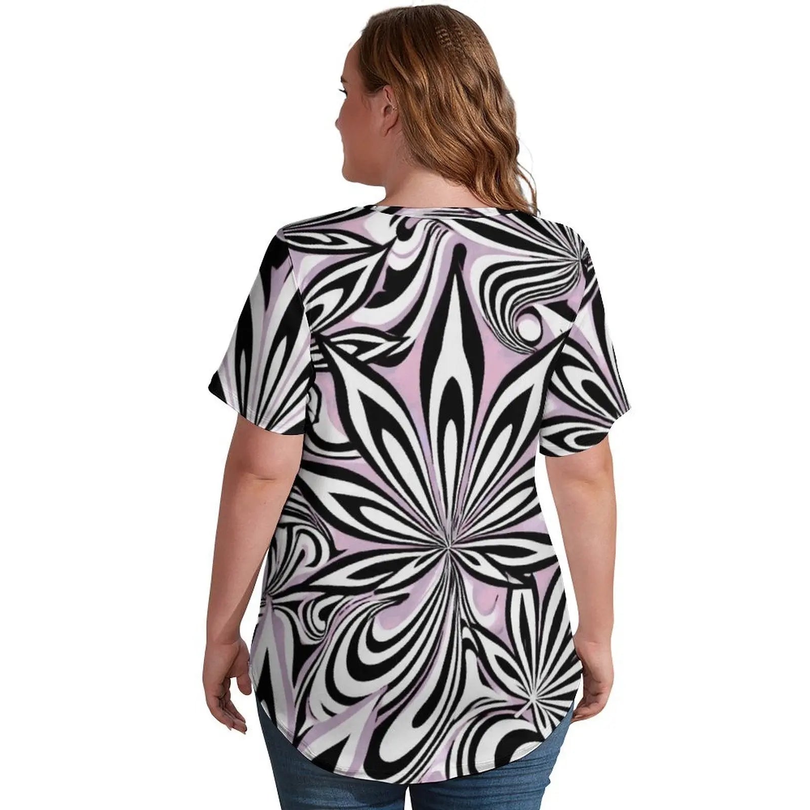 Putcci V neck T women's T shirt