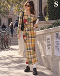90's Sess Clueless Long Sleeve Top & Pocket Skirt Set Artsadd