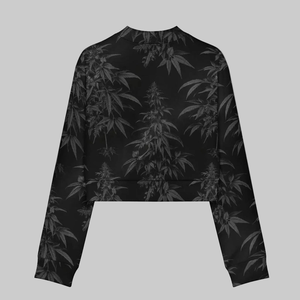 Black Widow Cropped Jacket Women's Cropped Open Front Jacket Artsadd