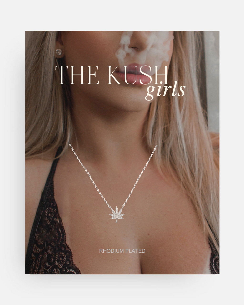 SILVER CANNABIS LEAF NECKLACE The Kush Girls
