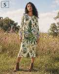 Herb Garden Long Sleeve Bodycon Dress Artsadd