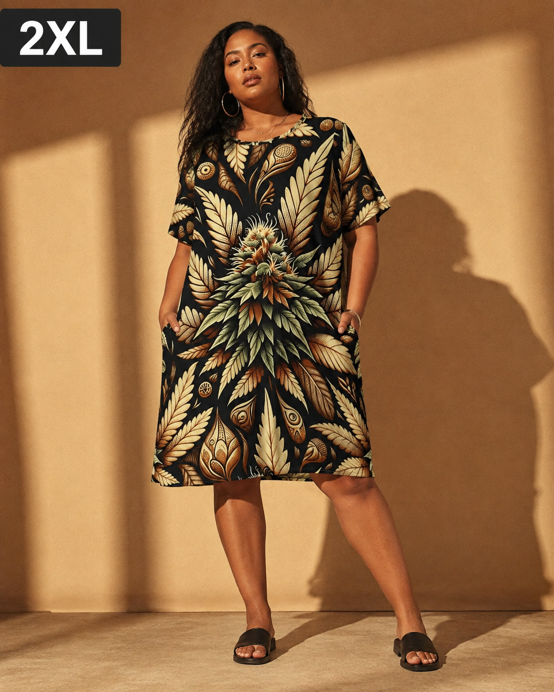 Batik Bliss T-Shirt Dress Artsadd