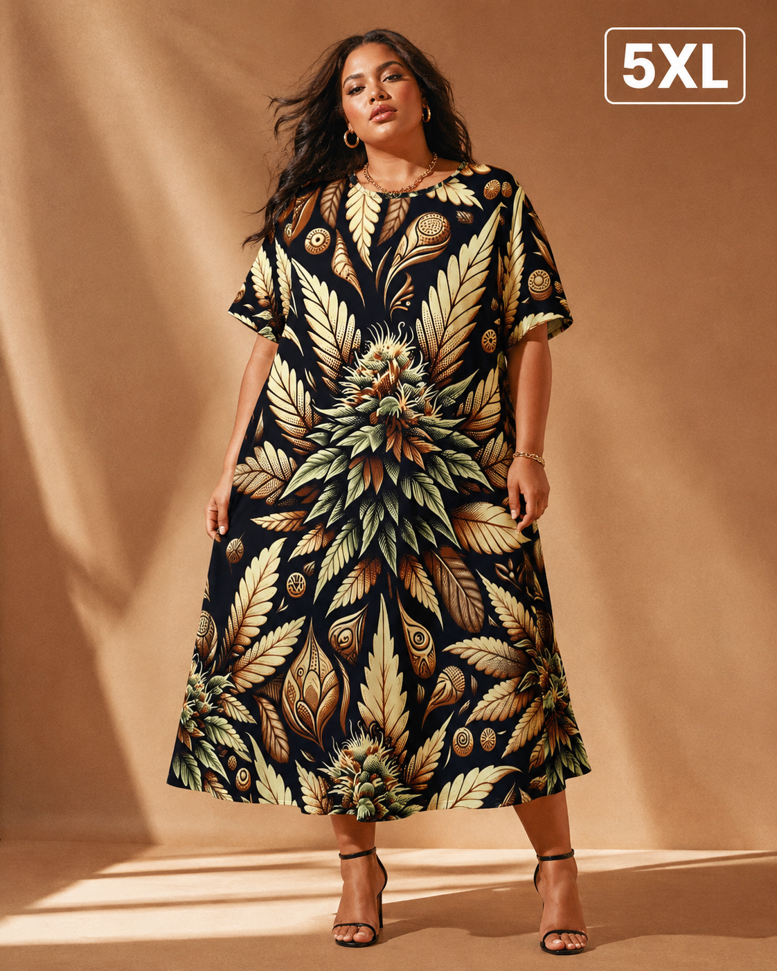 Batik Bliss T-Shirt Dress Artsadd