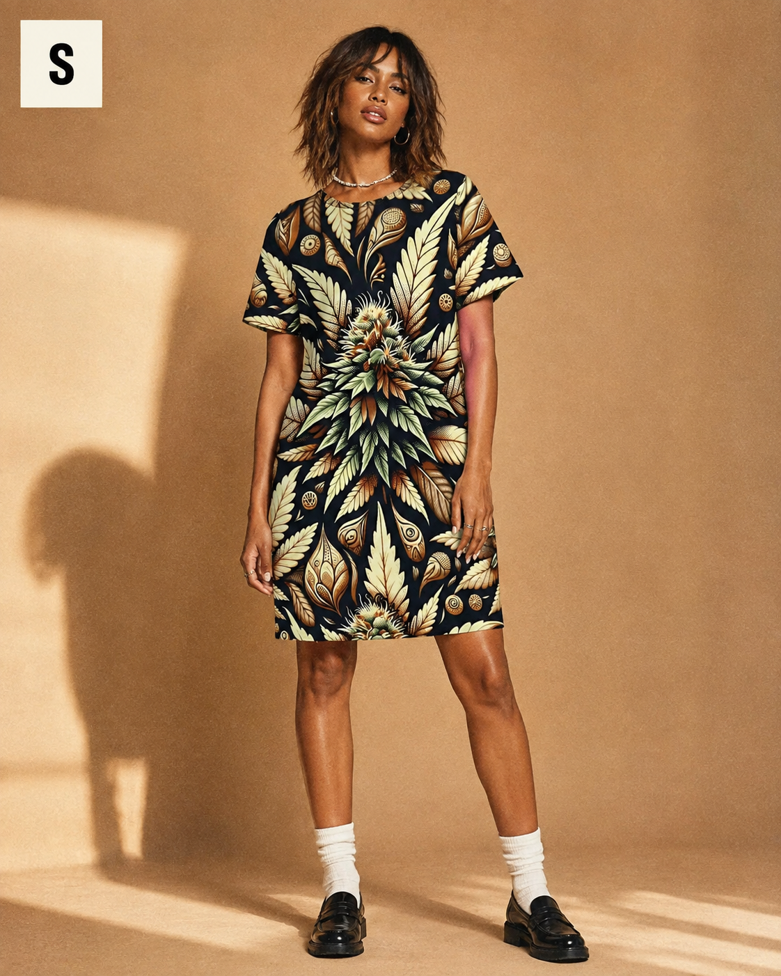 Batik Bliss T-Shirt Dress Artsadd