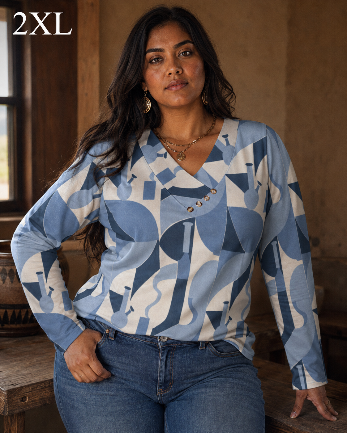 Bongy V-Neck Blouse