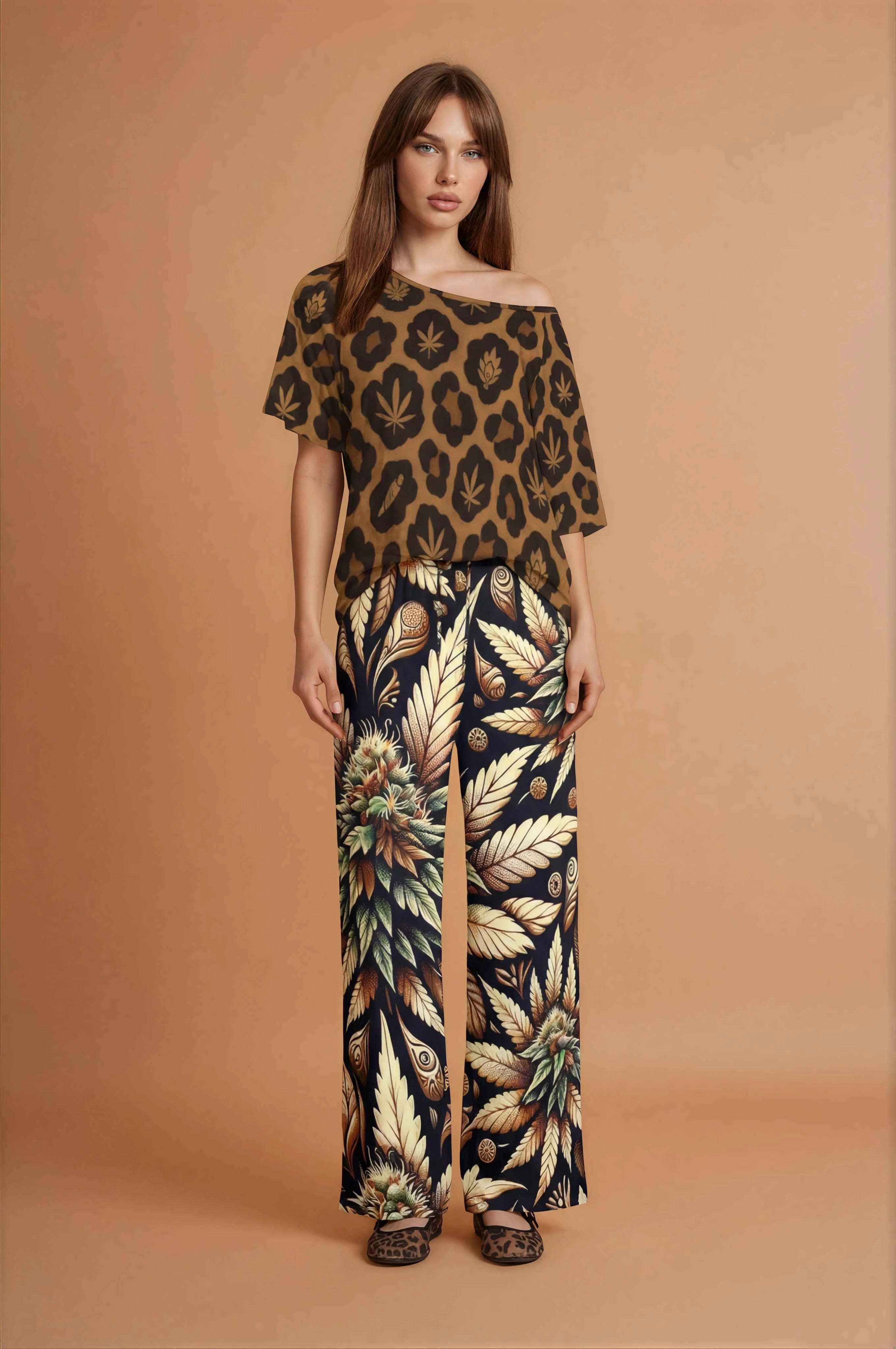 Batik Buds Wide Leg Lounge Pants