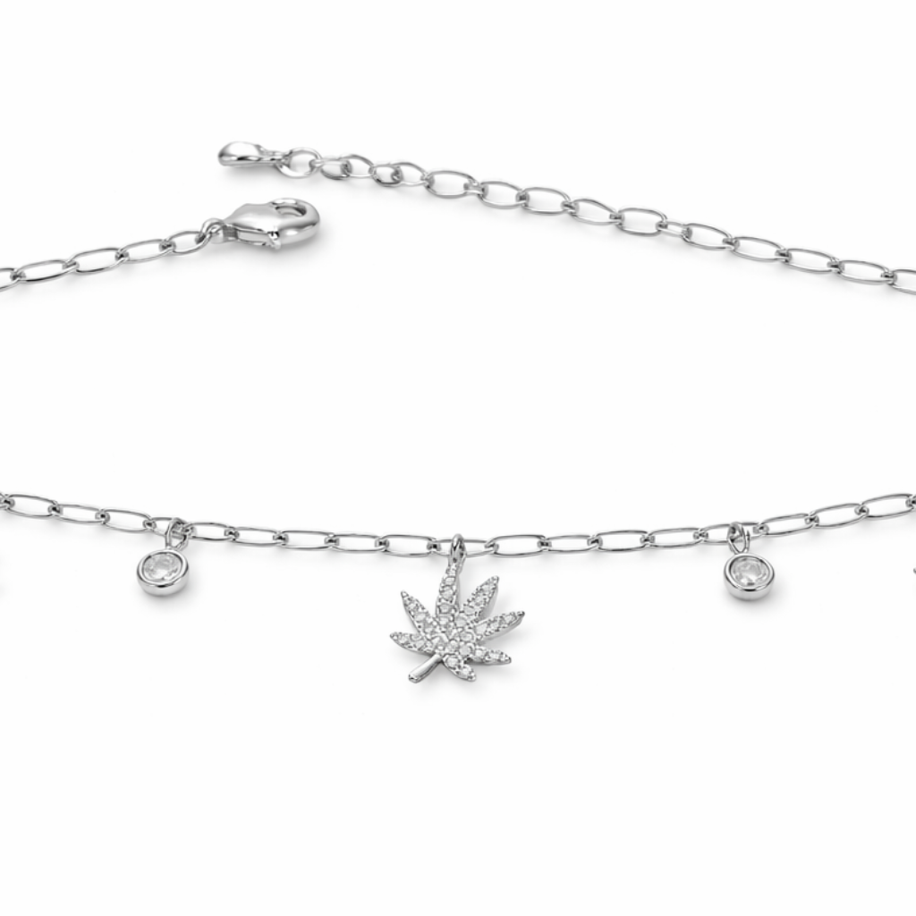 SILVER CHARMED BRACELET The Kush Girls