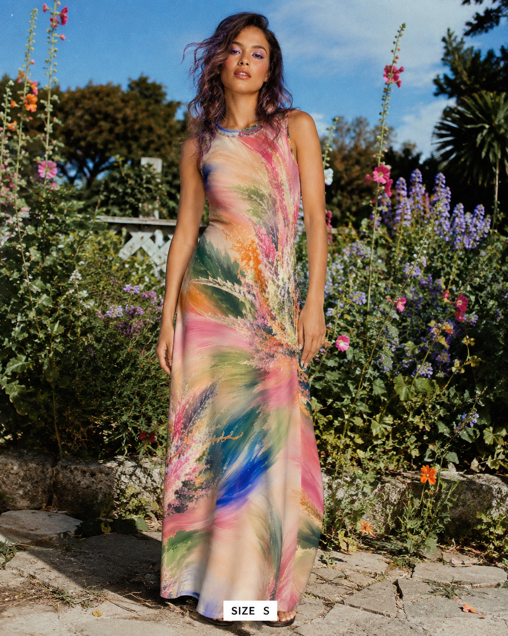 Sherbs Milk Silk Keyhole Dress