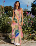 Sherbs Milk Silk Keyhole Dress