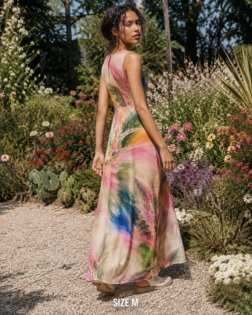 Sherbs Milk Silk Keyhole Dress
