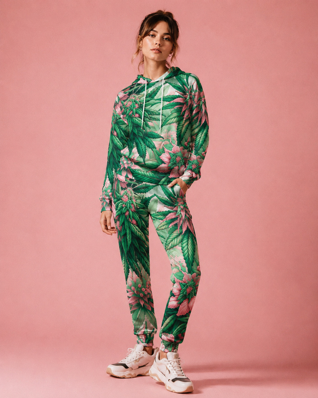 Pink Haze Hoodie X Sweatpants Set Artsadd