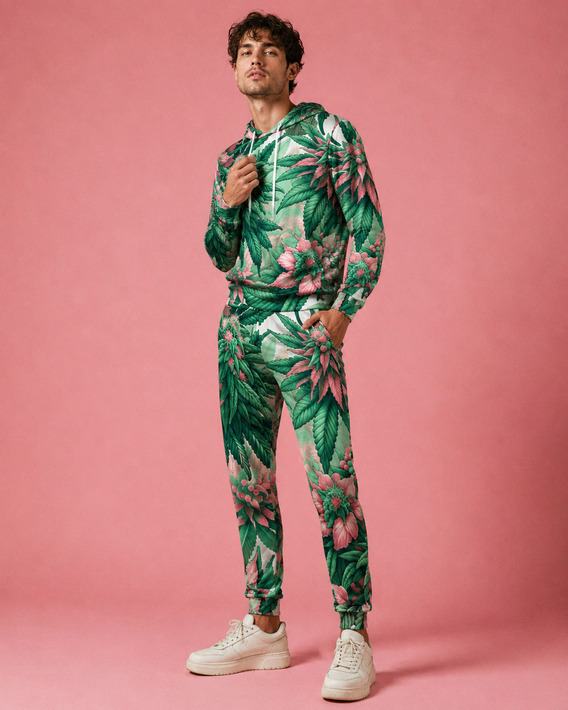 Pink Haze Hoodie X Sweatpants Set Artsadd