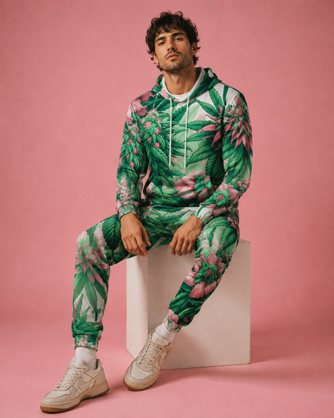 Pink Haze Hoodie X Sweatpants Set Artsadd