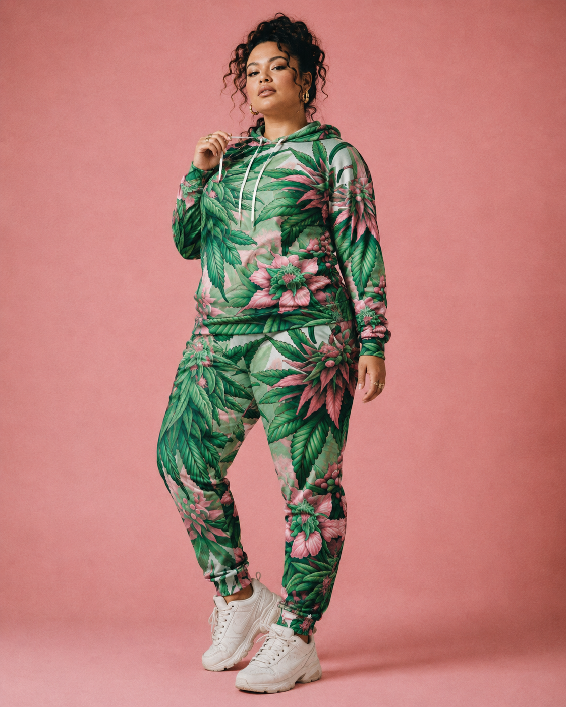 Pink Haze Hoodie X Sweatpants Set Artsadd