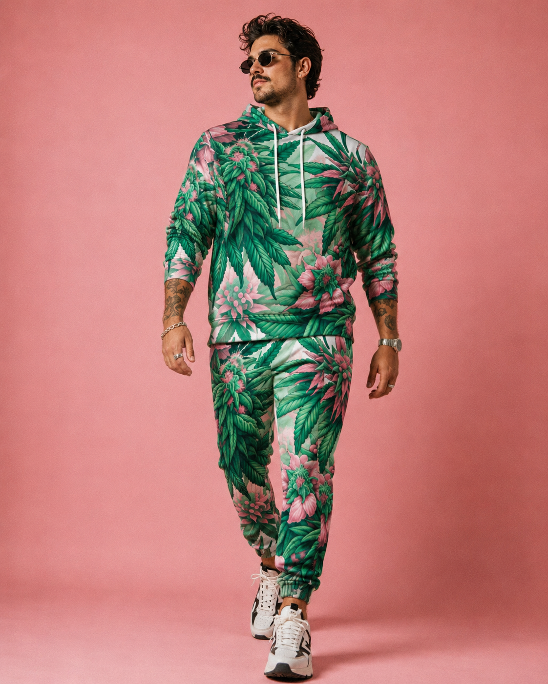 Pink Haze Hoodie X Sweatpants Set Artsadd