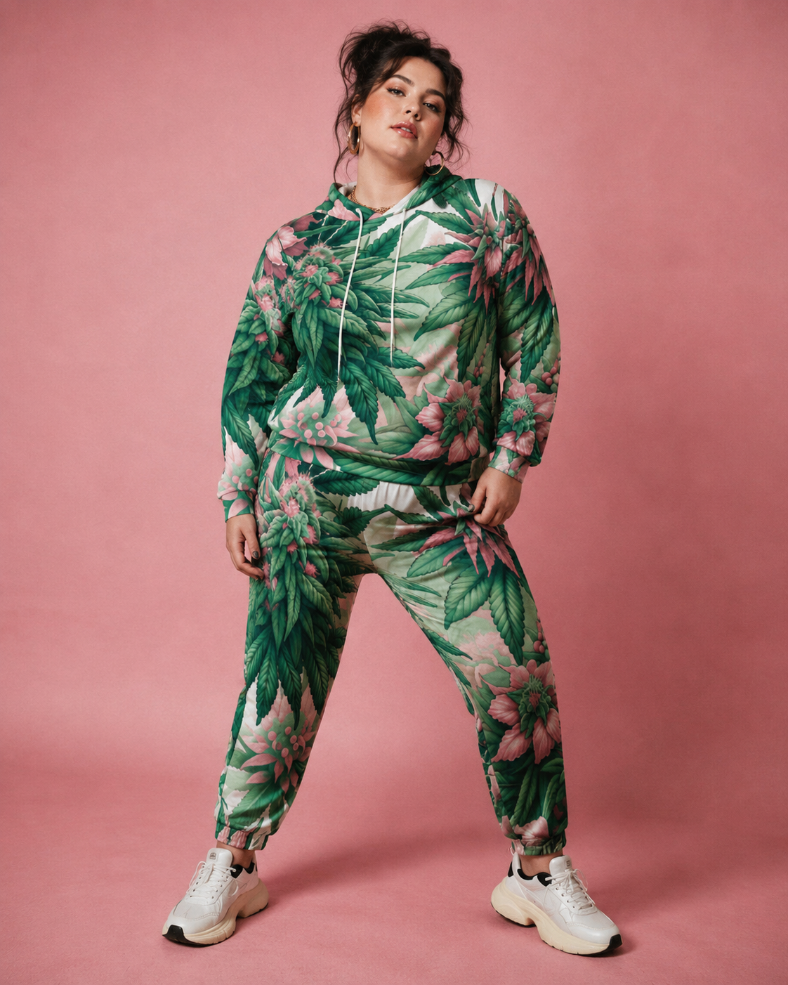 Pink Haze Hoodie X Sweatpants Set Artsadd