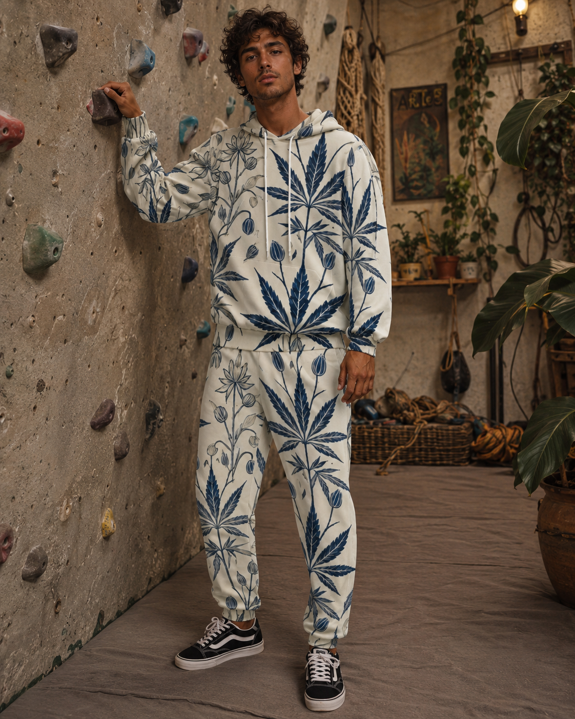 Soft Sativa Hoodie X Sweatpants Set Artsadd