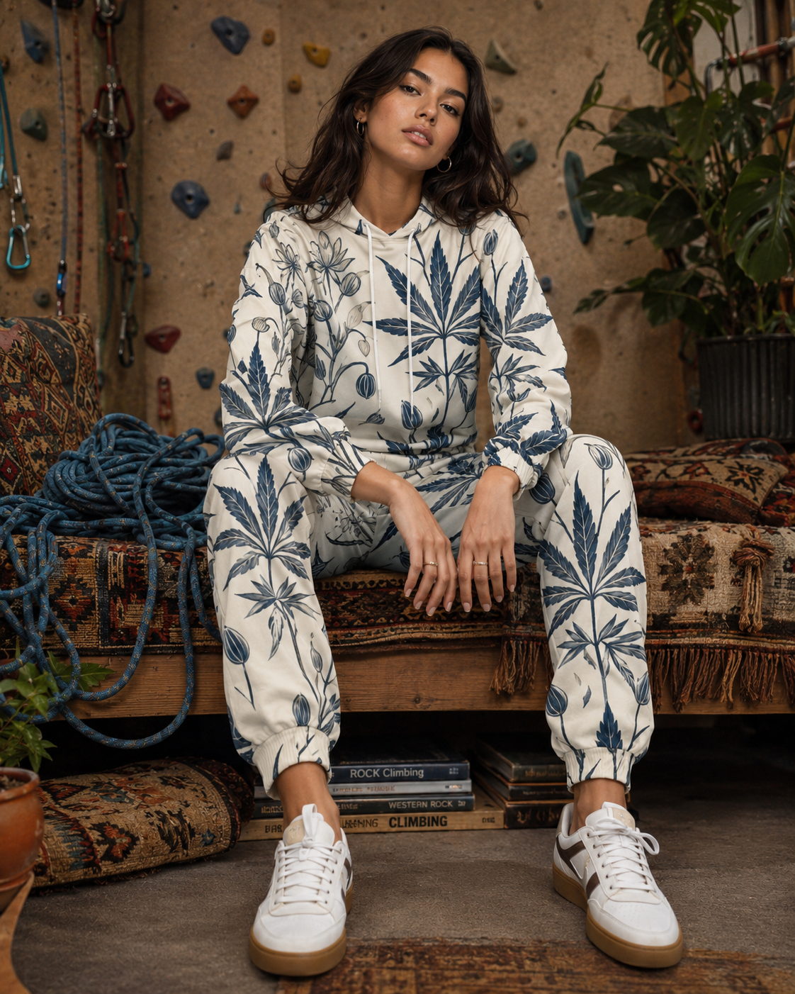 Soft Sativa Hoodie X Sweatpants Set Artsadd