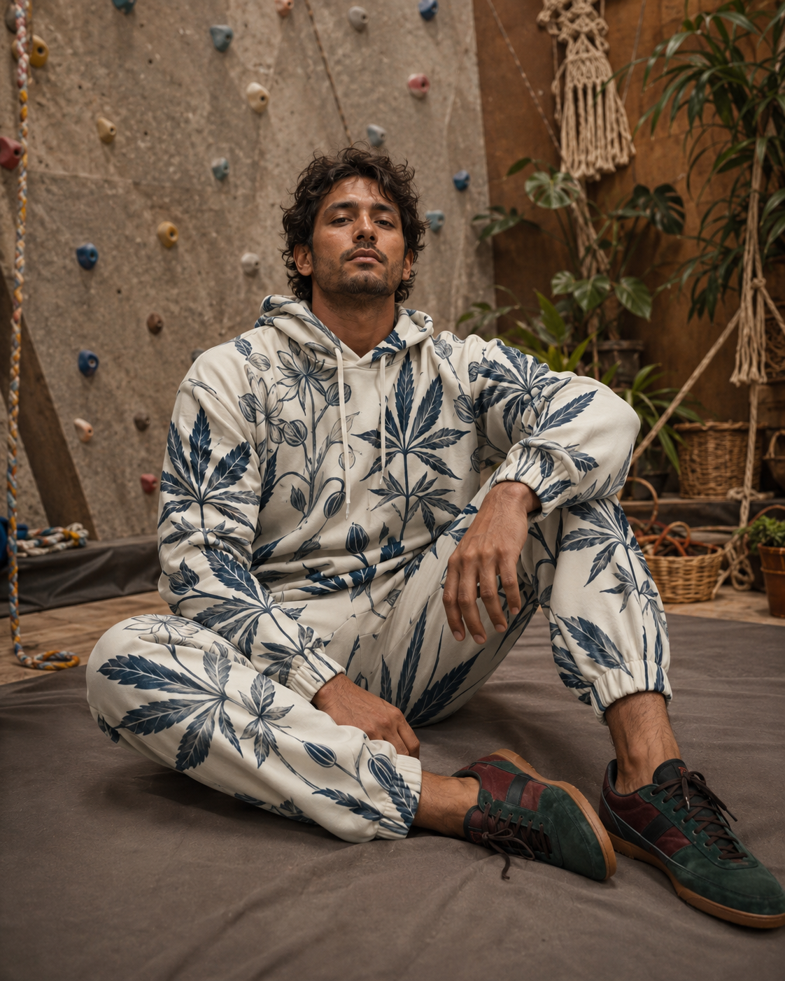 Soft Sativa Hoodie X Sweatpants Set Artsadd