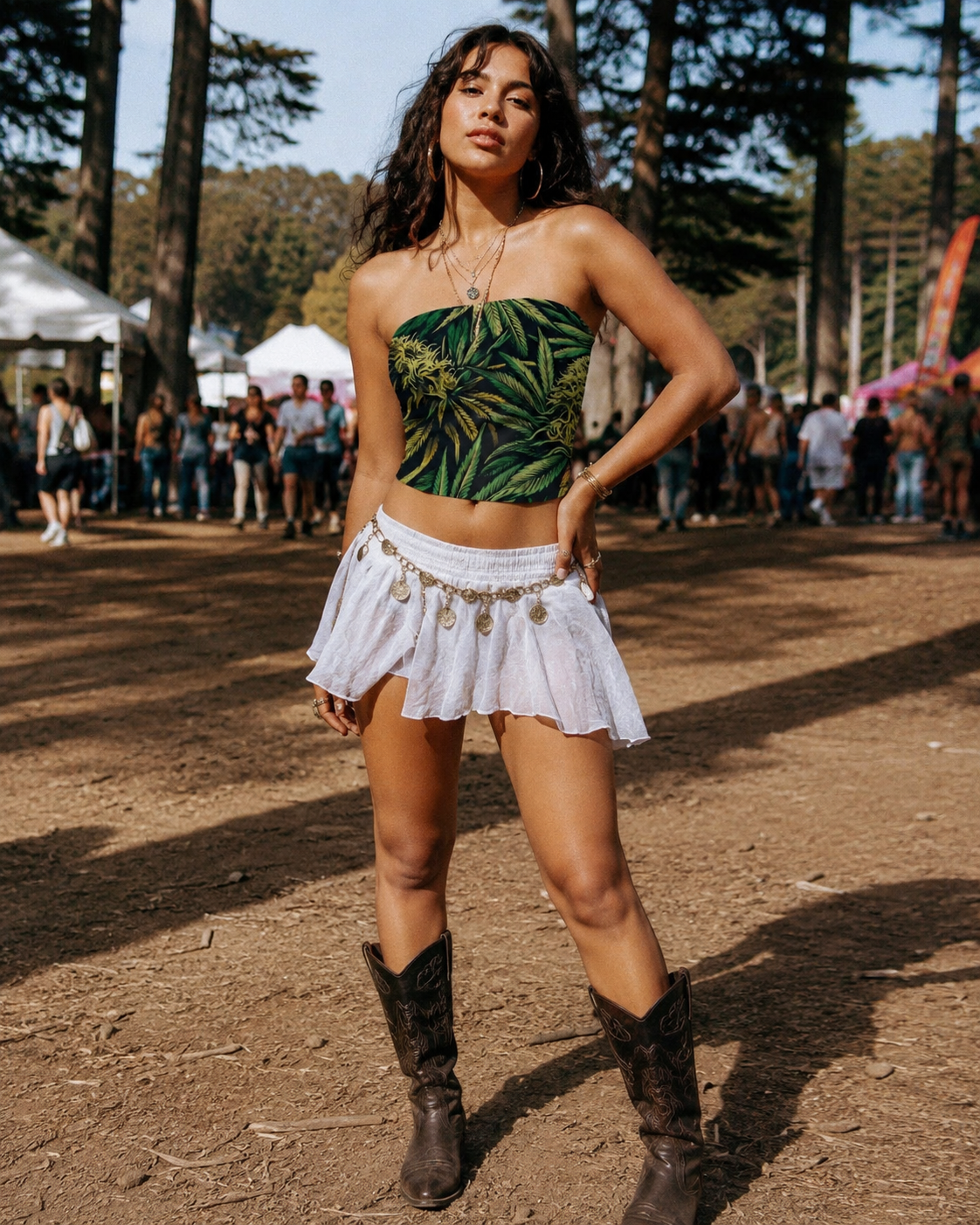 Big Buds Tube Crop Top Artsadd